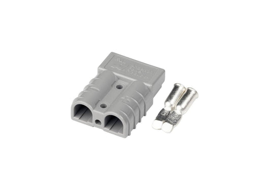 OEX 50A Genuine Anderson Connector, Grey with Terminals and Mounting Bolts