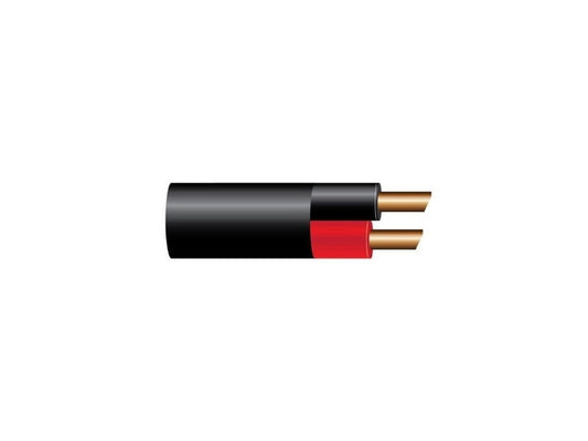 OEX 2mm Twin Core Automotive Cable, Red/Black, With Black Sheath (Sold by Mtr) - ACX0799