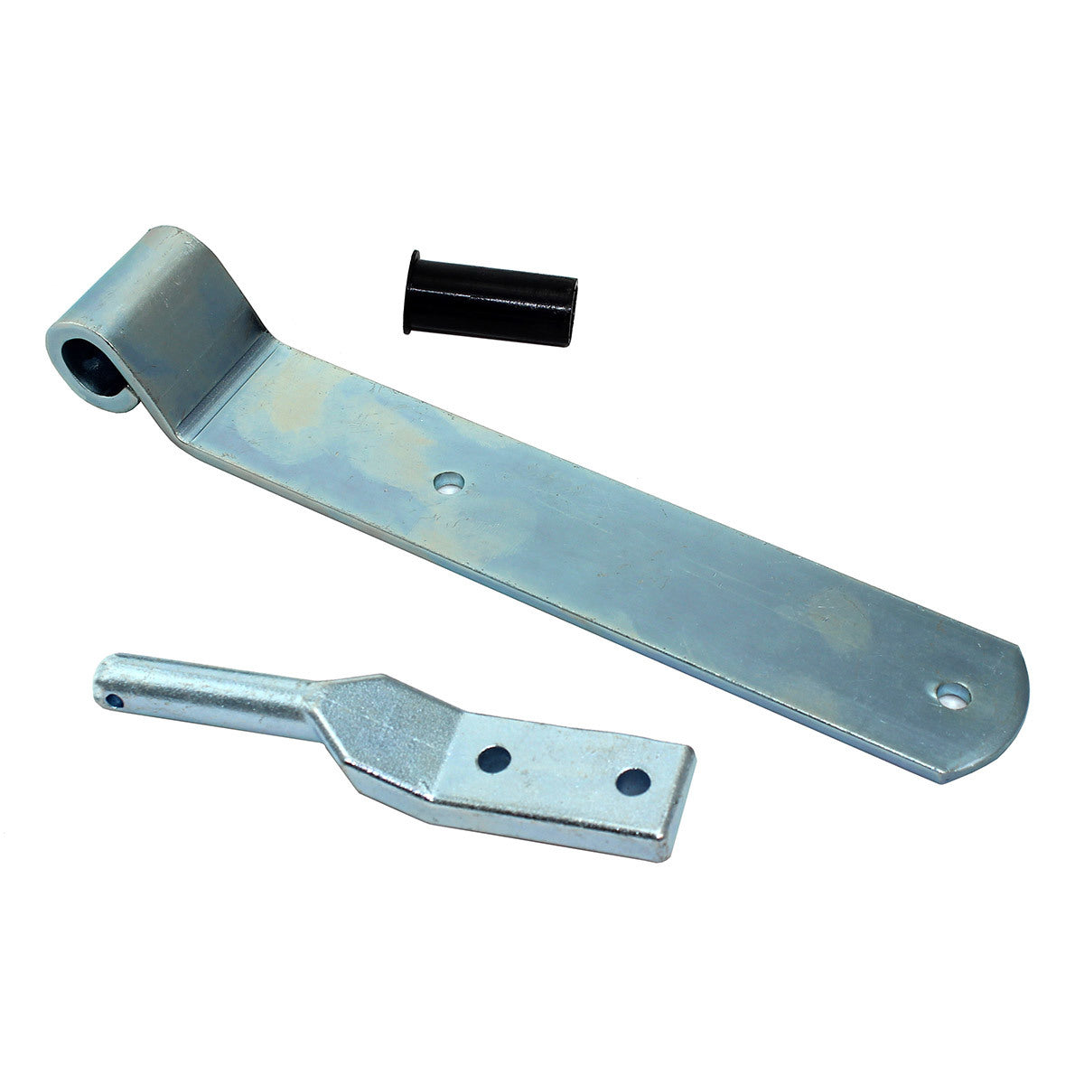 240mm Strap Hinge - 2 Hole Zinc Plated with Gudgeon and Bush