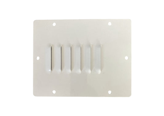 ** CLEARANCE ** V1 Side Mount Louvered Vent Plate - White