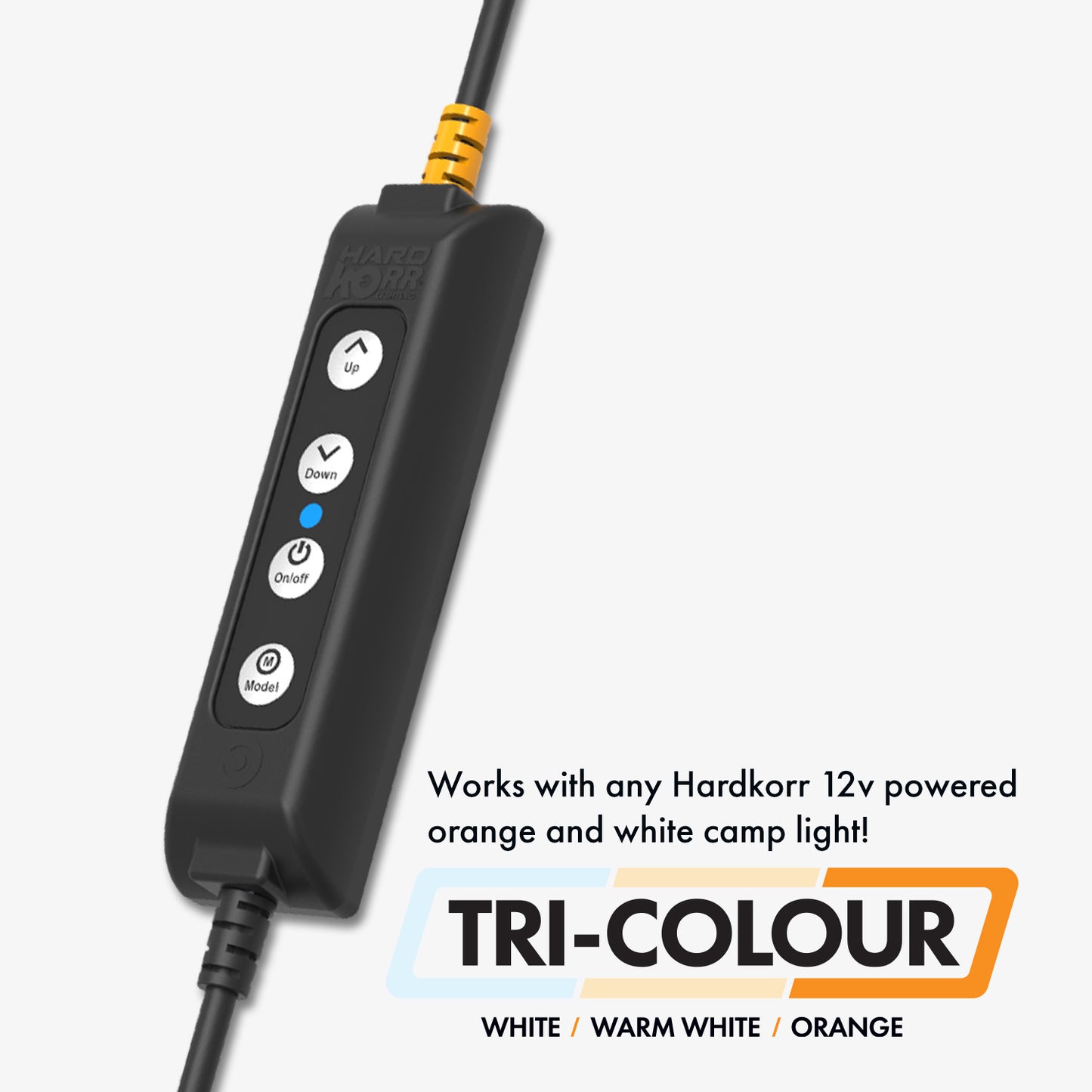 Hardkorr Push-Button Tri-Colour Dimmer for Orange/White LED Camp Lights